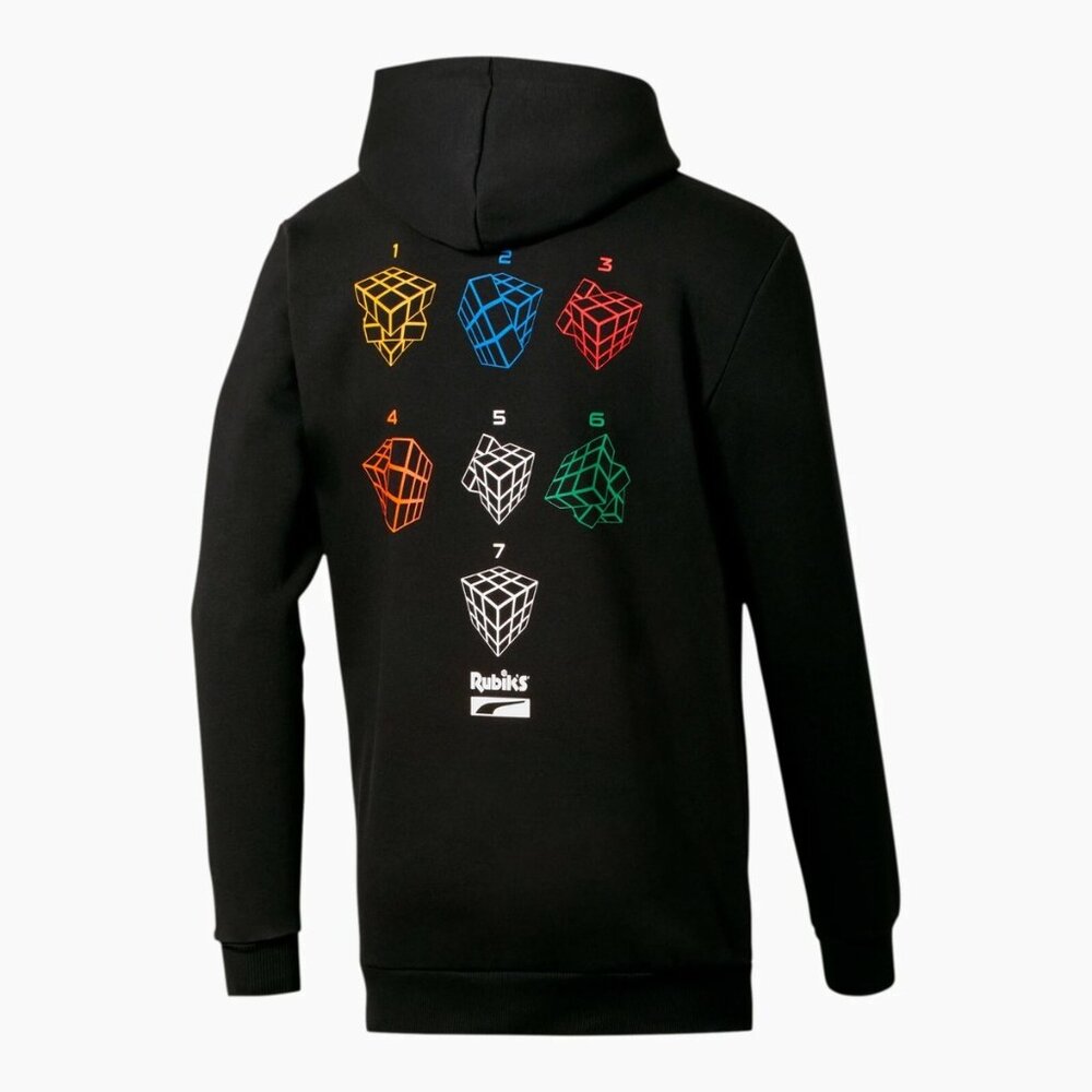 Puma X Rubiks Cube Black Pullover Hoodie Men's 2XL XXL TL47218 NWT $65